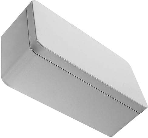 HOLIDYOYO Caja De Lata Vacía Rectangular Contenedores Caja De Lata De Metal Con Tapas De Latas De Galletas De Dulces Latas De Té De Hojas Sueltas Almacenamiento De