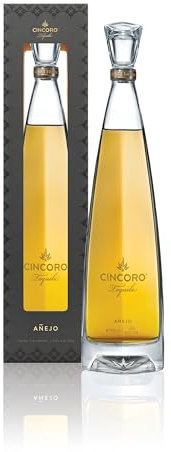 Cincoro Anejo Super-Premium Tequila Gift-Box, 100% Blue Weber Agave, Reach for Greatness, Aged 20+ Months, Unforgettable Luxurious Finish, Enjoy Neat or in well-crafted cocktails - 40% vol, 70cl