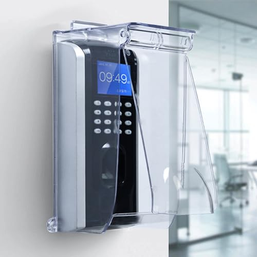 Outdoor Keypad Cover Protector,Clear Flip Cap Doorbell Rain Cover,Doorbell Cover Weatherproof,Access Control Rain Cover Compatible for Ring Doorbell/Door Keypad/Lock Keypad/Employee Time Clock