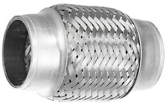 Endrohr Auto-Schalldämpfer-Auspuff-Flexrohr, 51 Mm, 58 Mm, 65 Mm, 76 Mm, Universelle Edelstahl-Auspuffverbindung, Universelle Teile Auspuffblende(Size:75x48x100mm)