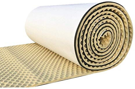 generic Akustische Platten,Anti-Geräusch-Bar Schallabsorbierende Baumwolle Selbstklebend Ein Quadratmeter Schalldämmender Schaum, Rot/Weiß