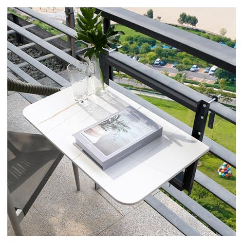 Multi Funktionale Falten Balkon Geländer mit 4 Ebene Einstellbare Höhe Outdoor Indoor Hängen Schiene für Innen und Außen Verwendung L100*B35cm