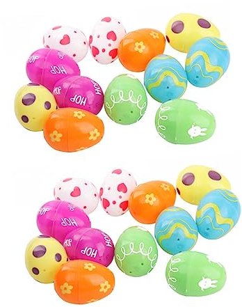 JOINPAYA 24pcs Fillable Easter Eggs for Boys and Girls Reusable Candy Boxes for Easter Toys Styles Each Style Includes Eggs Fun Boy Girl