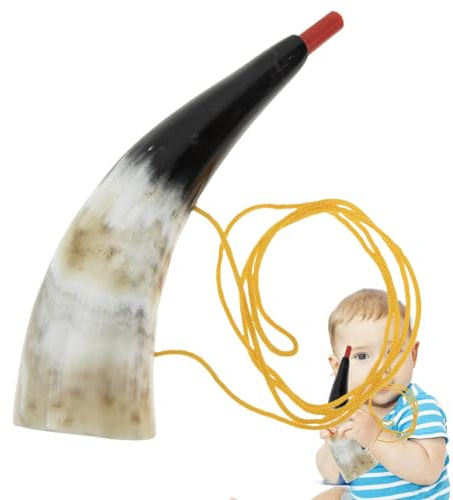 Tragbares Horn Spielzeug für Kinder - Lustige Bullhorn Trompete mit | realistischem Klang, leichtes und langlebiges Blasinstrument für Musikliebhaber, Anfänger, Outdoor-Spiele, Parat