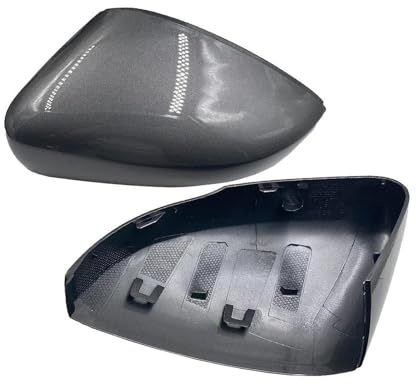DXURFIPG 1 Coppia per VW per Polo 6R TDI TSI GTI UP 6R0857538C 6R0857537C Specchio Retrovisore Tappo Guscio Accessori Auto Copri Specchietto Laterale(Basaltic Grey 1 Pair)