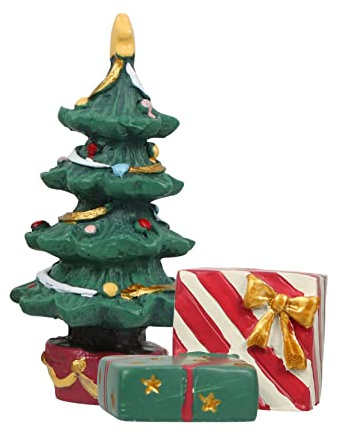 Alipis Mini-Weihnachtsbaum Harz für Aquarium-Dekoration Weihnachtsbaum-Miniatur für Aquariengestaltung Landschaftsdekoration für Festliche Stimmung