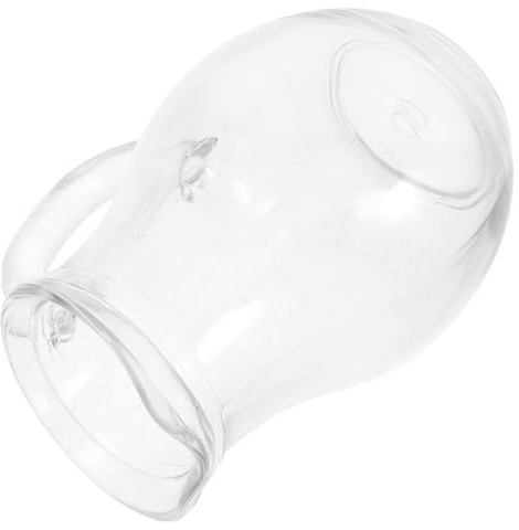 COLLBATH Jarra De Transparente Con Asa Para Leche y Agua Jarra Para Uso Diario Cocina o Mesa