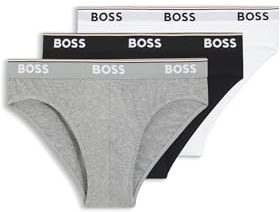Hugo Boss Herren Slip aus Baumwolle, 3er-Pack
