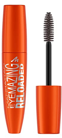 Manhattan Eyemazing Reloaded Mascara Farbe 002 Brown-Black, braune Wimperntusche für maximales Volumen und Länge,12 ml