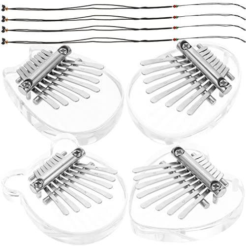 ifundom 4stücke Mini-daumenklavier Fingerklavier Tragbar Musikinstrument -kalimba Kleine Süße Heim-kalimba für Junge Mädchen Fingerdaumenklavier Junge Mädchen-daumenklavier Tragbare
