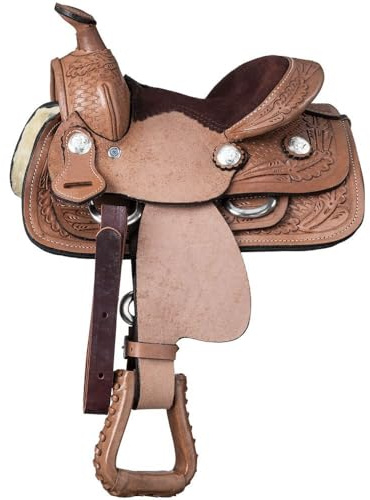 ST-KIDS-006 - Set da sella western da 20,3 cm, per bambini e ragazzi, realizzato a mano