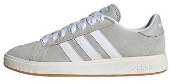 adidas Herren Grand Court Base 00s Shoes, Grey Two/Cloud White/Gum, 42 2/3 EU