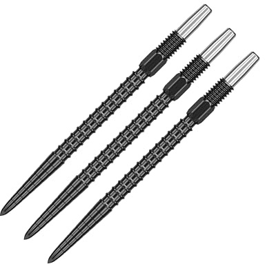 Target Darts Swiss Point Dart Spitzen, Chrono (3er-Pack Spitzen) 26MM/30MM/35MM/40MM – – Gold/Silber/Schwarz | Auswechselbare Dartspitzen, Swiss Storm Spitzen, Profi Dart Zubehör