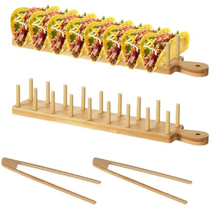 2 Pièces Étagère Mexicaine pour Tortillas, Support pour Assiettes à Tacos