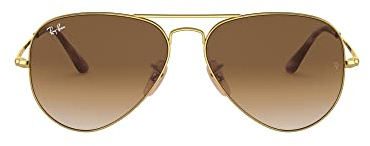 Ray-Ban Unisex Aviator Metal Ii Sonnenbrille, Gold, 62