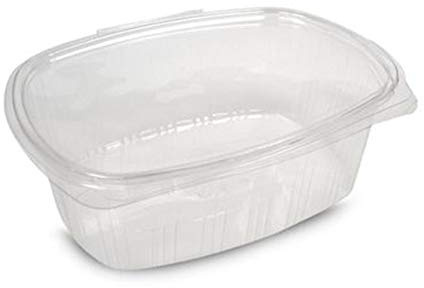 Nicoletti VASCHETTE in Pet con Coperchio A Chiusura ERMETICA da 2000 CC. CONTENITORI per Alimenti Ideali per CONSERVARE CIBI FRESCHI O per ASPORTO