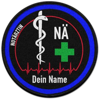 Patch NÄ Personalisiert Notärztin Notfallsanitäter Abzeichen Medical #38201