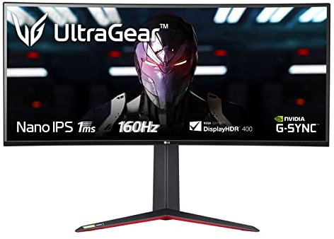 LG 34GN850-B.AED 86,7 cm (34 pollici) Curved Ultragear IPS Gaming Monitor (144 Hz, 1 ms GtG, G-Sync, Free-Sync, HDR, HDMI, Display Port, USB, uscita cuffie), nero