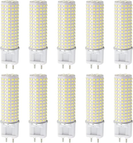 PAZWAHF Confezione da 10 lampadine LED G12, lampadine G12 bi-pin mais, 20 Watt 3000LM, 3000K 4000K 6000K corrente costante senza sfarfallio, non dimmerabile CA 85 V ~ 265 V