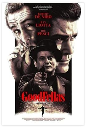 Goodfellas Filmposter auf Leinwand, Schlafzimmer, Dekoration, Sport, Landschaft, Büro, Raumdekoration, Geschenk, ungerahmt, 60 x 90 cm