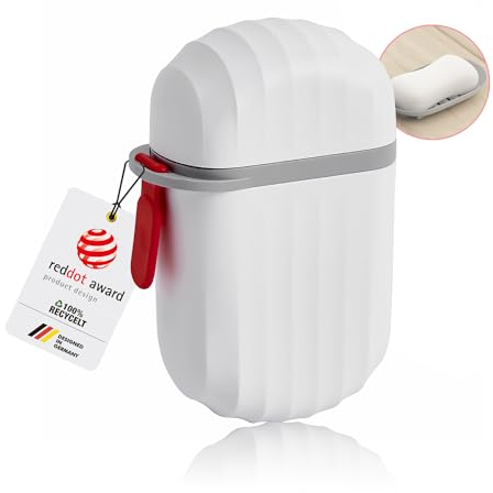 Boite à Savon Voyage étanche, Boîte Shampoing Solide, conteneur de Savon en Terre Cuite avec Couche drainante, Support de Boite Savon Solide pour la Salle de Bain, lauréat du Red Dot Design