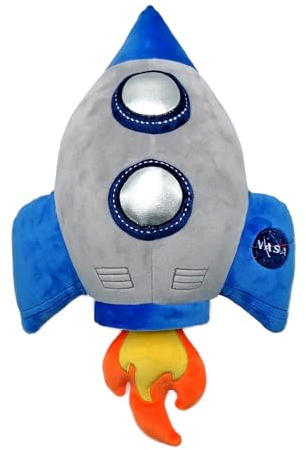 Wild Republic Space Spaceship, Stuffed Animal, 18.5 Inches, Plush Toy, Fill is Spun Recycled Water Bottles