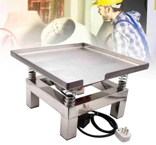 Betongvibrationsbord Kompaktörplattform Litet Vibrationstestbord I Rostfritt Stål,För Att Ta Bort Bubblor,Skaka Fällningen,Skaka Det Våta Pulvret,35 * 35cm-220V