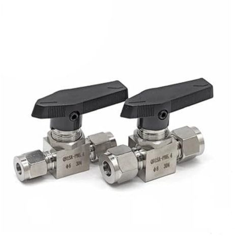 UNPGATUB Edelstahl 304 Kugelhahn weiblich SS304 for Rohr- und Rohrleitungen Q91SA Außendurchmesser 3 MM 4 MM 8 MM 10 MM(6mm)