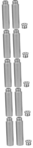 TOYANDONA 5sets Mic Stand Extension Tube for Desk Stand Adapter Kit Microphone Extension Rods for Recording Studio Equipment and Gaming Setup