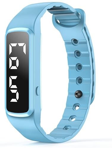findtime Schrittzähler Armband Herren Digital Uhr Armband Fitnessuhr ohne app und Handy Schrittzähler Uhr Damen Digitale Armbanduhr Damen Messung des Schrittes, Kalorienverbrauchs und der Distanz