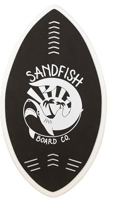 Sandfish Wave Cruiser Skimboard 91,4 cm – leichtes Fiberglasbrett mit EVA-Schaum-Traktion – unterstützt bis zu 45,4 kg – perfekt für Anfänger/erste Skimmer – langlebig, reaktionsschnell und gebaut für