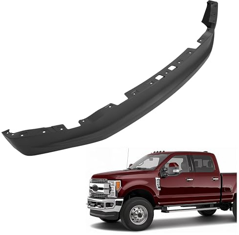 HECASA Front Bumper Valance Compatible with 2017-2019 Ford F250 F350 F450 F550 Super Duty Pickup 4WD Plastic(PP) Lower Valance Panel Lip Air Dam Deflector Replace for HC3Z17626AE HC3Z17626AB FO1095271
