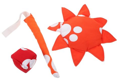 SUPVOX 3 Discos Voladores de Tela para Niños, Huellas Rojas, Entrenamiento Sensorial y Juego Interactivo, Adecuado para Exterior y Deportes