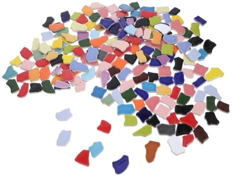 Amosfun 1000g Mosaik Fliesen Unregelmäßig in Keramikfliesen Für Basteln Diy-kunstwerke Heimwerker Projekte Dekoration Akzente Individuelle Note Material Bastelarbeiten Fliesen Zum