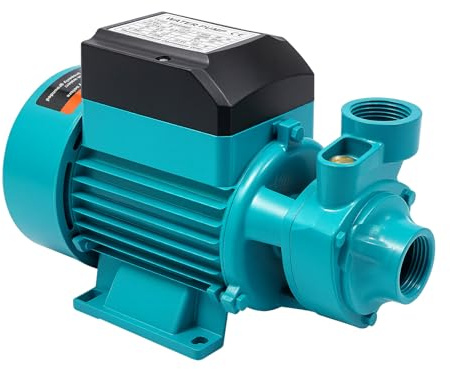 Bomba de jardín 370 W 0,5 CV, bomba de riego 2850 rpm, bomba de agua de alta presión, 10 bar, altura de extracción de 38 m, para riego, suministro diario de agua