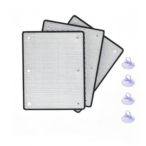 Aluminium Fenster Folie Sonnenschutz Innen mit Saugnäpfen，Hitzeschutz Isolierfolie Blickdicht Thermofolie Fenster Gegen Kälte Hitze, Verdunkelung für Dachfenster Heimbüro Wohnmobil(100x120cm)