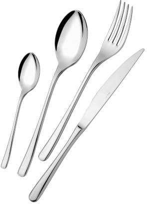 Eme VETRINA 24PZ. OPERA 18/10 MODERNE MADE IN ITALY ACCIAIO INOX 18/10 POSATE