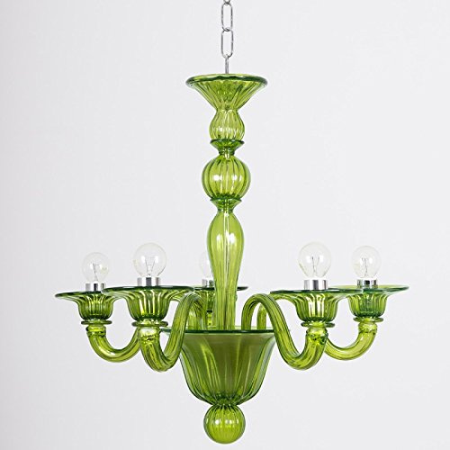 Blavet Mignon Kronleuchter in Murano Glas 5 Lichter