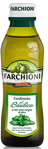 Farchioni - Basilikum Olivenöl (250 ml) - Extra Natives Olivenöl - Basilikum Essenz - Glasflasche (250 ml)