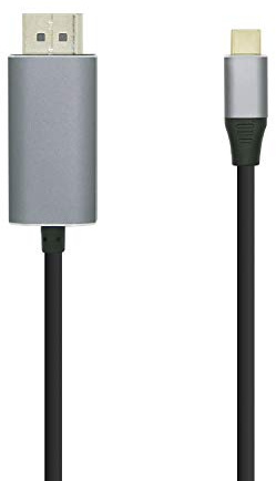 AISENS - A109-0395 - CABLE CONVERSOR USB-C A DISPLAYPORT 4K@60HZ, USB-C/M-DP/M, NEGRO, 1.8M