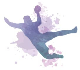 Handball Motiv Handballspieler Handballer Sport: Notizbuch & Tagebuch 120 Seiten liniertes Papier Handliches Format (15,24 × 22,86 cm entspricht ungefähr DIN A5)
