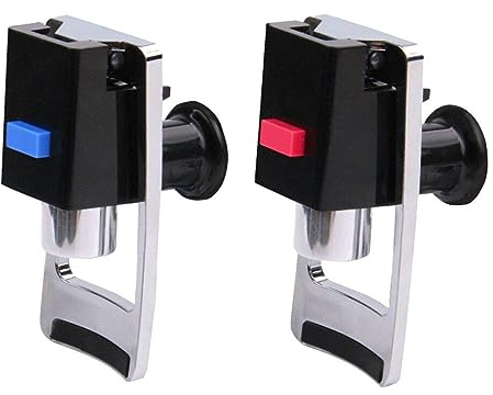 Wudaizhi Wasserkühler -Wasserhahn, 2 Stcs Push -Stil Wasserspender Passform Für Adapter Heißer Kaltwasser -Wasserhahn Ersatz Durch Kindersicherheitsschloss