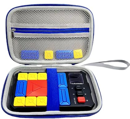 Szaerfa Hartschalenkoffer für Super Slide Puzzle Spiele,Travel Organizer Aufbewahrungstasche für Brain Teaser Puzzles Interaktive Handheld Spielkonsole Zubehör