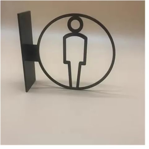 Toilettenschilder Damen Und Herren Toiletten-Schild, Herren- und Damen-Badezimmer-Beschilderung, Hotel-WC-Toiletten-Beschilderung, seitlich angebrachte Toiletten-Erinnerung, öffentliche Toiletten-Besc