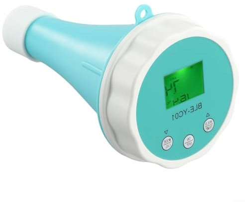 Testeur de qualité de l'eau 6 en 1 avec écran LCD vert rétroéclairé pour aquarium/eau potable/piscine/étang