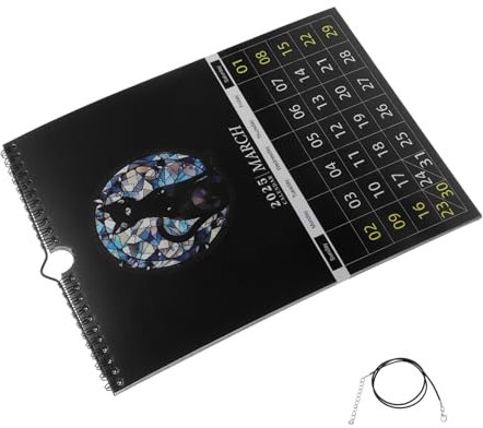 STOBOK Minimalistischer Wandkalender Und Kleiner Tischkalender Mit Dunklem Design Für Tägliche Planung Und Notizverfolgung Für Heim Und Bürouse
