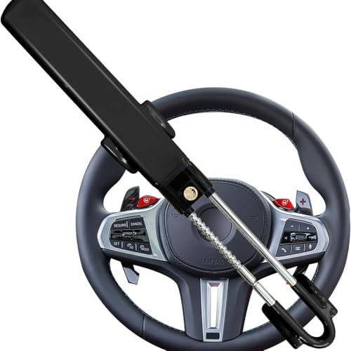 NHRGOKQC Lenkradschloss Auto für Dongfeng Fengxing T5 2018-2024,Lenkradkralle,Black