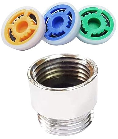 OSALADI 4pcs Shower Head Flow Limiter Water Flow Restrictor Set Faucet Connector for Low Water Pressure