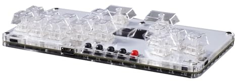 Greabuy Gaming Keypad 16Keys All Button Controller for PC Arcades Stick with Light Arcades