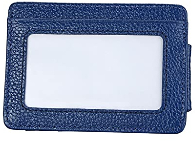 JPXXFM Bolso de Tarjeta de Cuero Genuino Money Clip Anti-Billetera de Deslizamiento de Robo Anti escaneo del Clip de dólar Estadounidense (Color: Negro-, tamaño: como se Muestra en la Imagen)